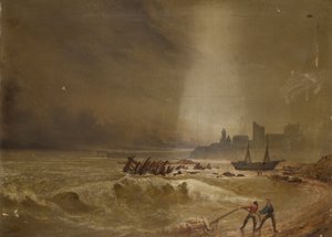 タインマス沖の海景、1871